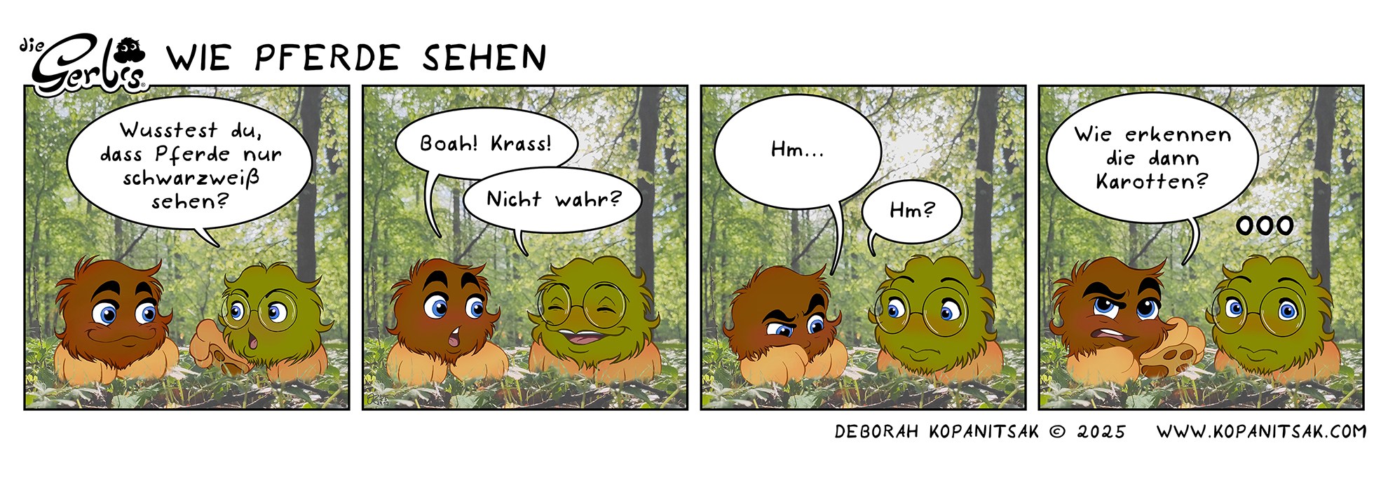2025-12-29 die Gerlis Cartoon - 1 Wie Pferde sehen_k