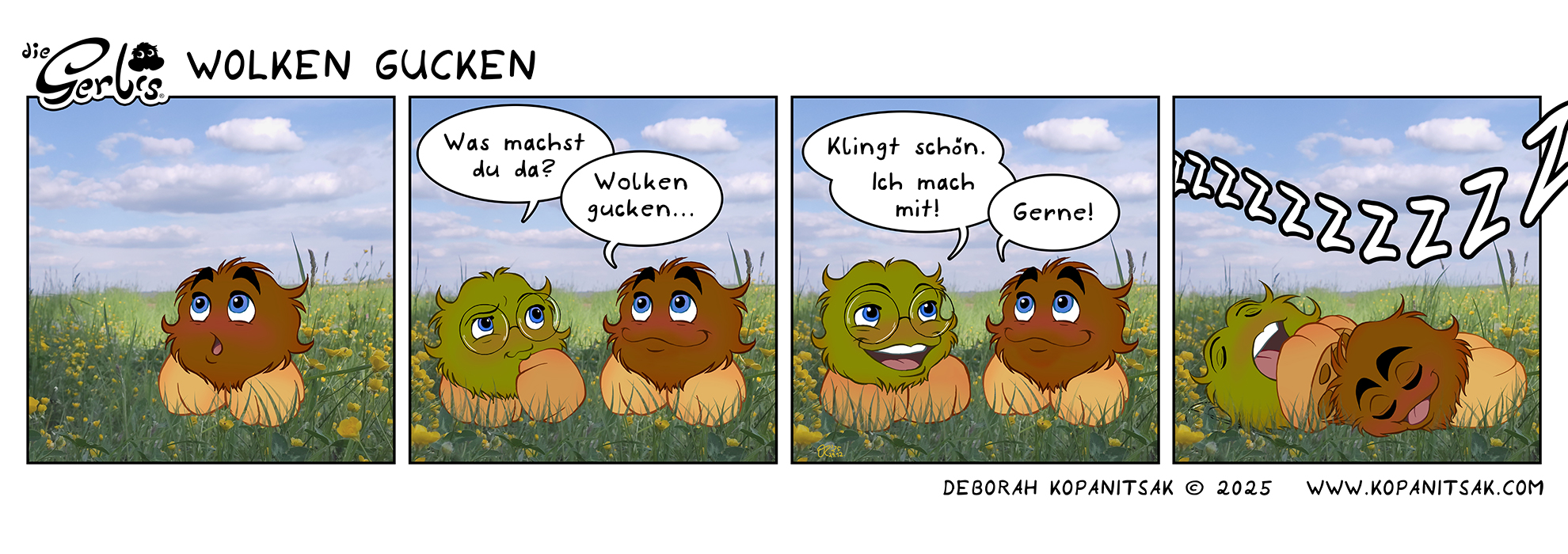 2025-12-29 die Gerlis Cartoon - 2 Wolken gucken_k